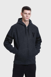 Sweater Hombre Hoodie Gris Gris / L