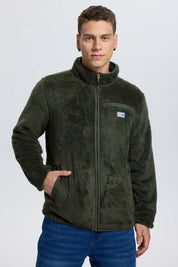 Polar Hombre Bolsillo Aplicación Taslán Verde Verde / XXL