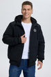 Chaqueta Hombre Gorro Negro Negro / XXL