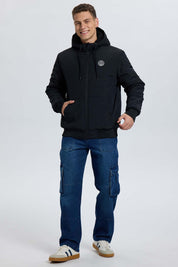 Chaqueta Hombre Gorro Negro Negro / XXL