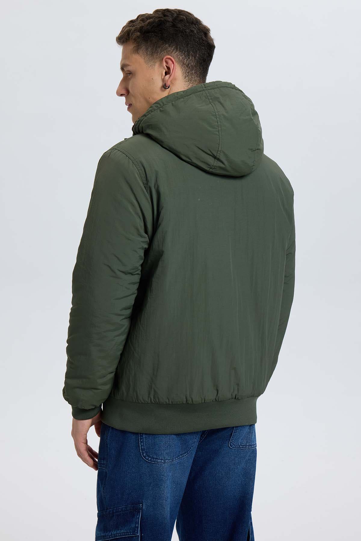 Chaqueta Hombre Gorro Verde Verde Militar / XXL