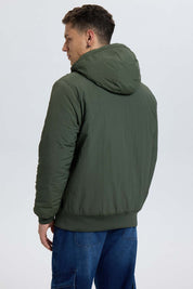 Chaqueta Hombre Gorro Verde Verde Militar / XXL