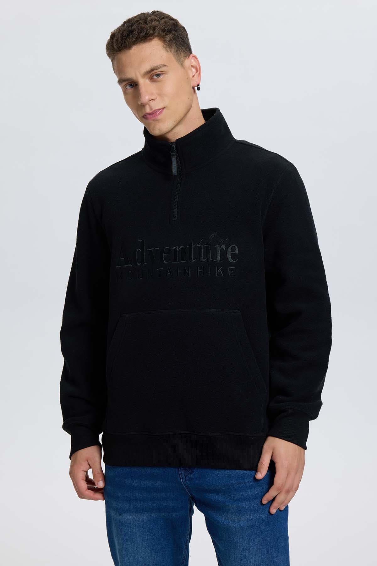 Polar Hombre Half Negro Negro / XXL