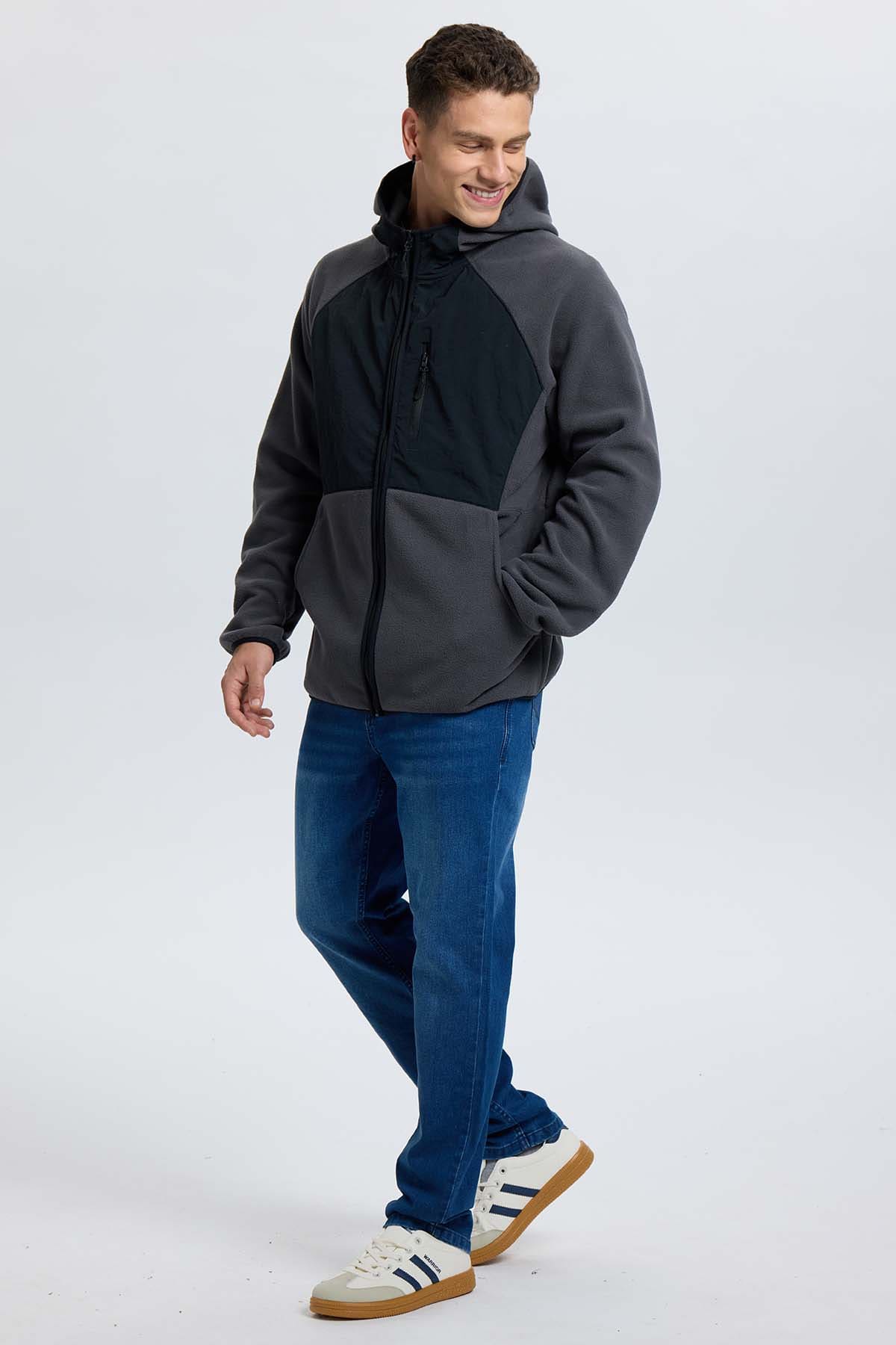 Polar Hombre Aplicación Taslán Gris Gris / XXL