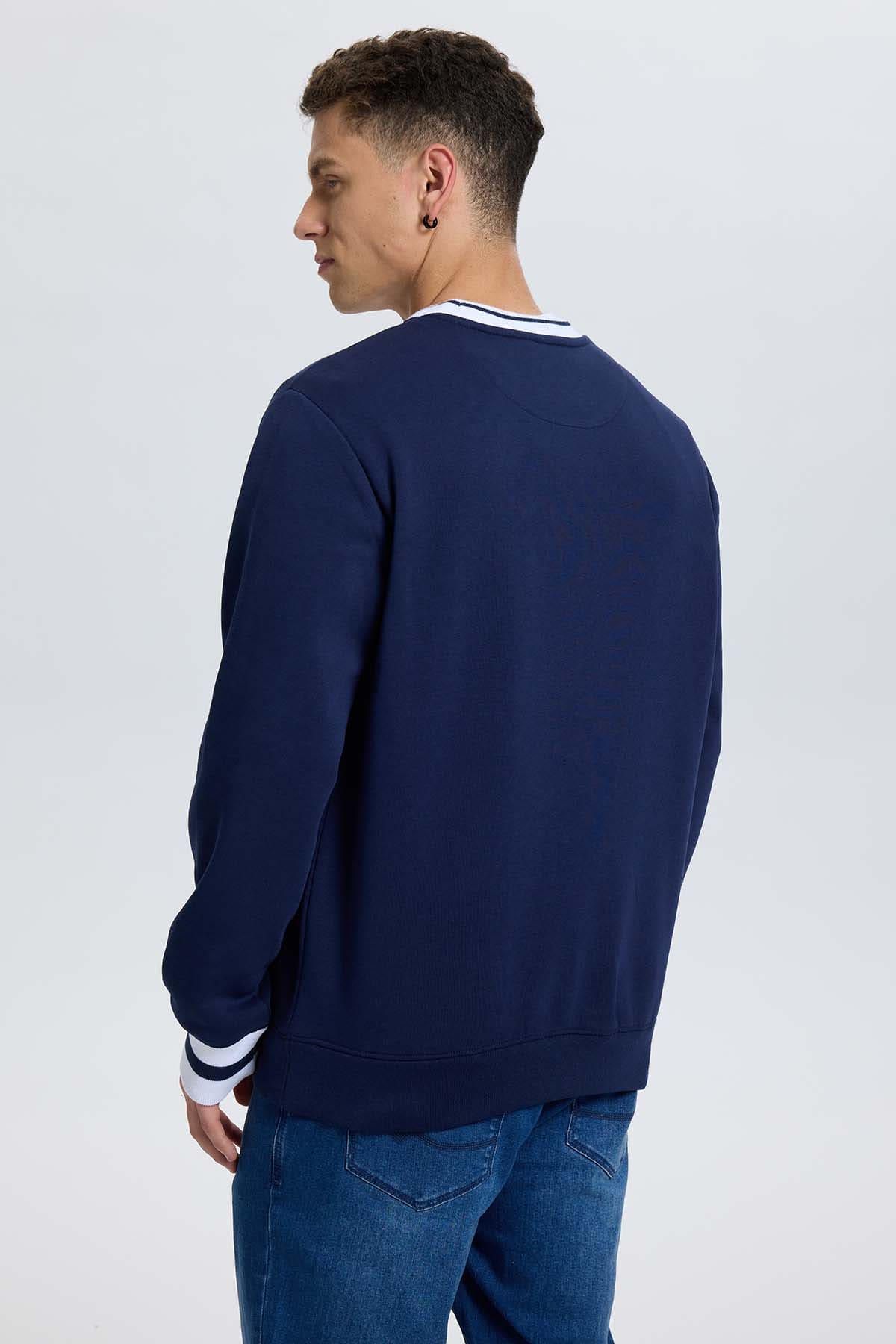Polerón Hombre College Azul Azul Oscuro / XXL