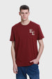 Polera Hombre Aplicación Burdeo Burdeo / XXL