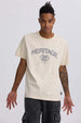 Polera Hombre College Print Cent Beige Beige / XXL