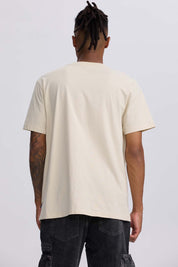 Polera Hombre College Print Cent Beige Beige / XXL