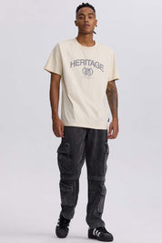 Polera Hombre College Print Cent Beige Beige / XXL