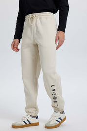 Pantalón Buzo Hombre Baggy Beige Beige / XXL