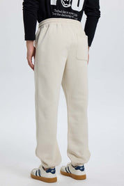 Pantalón Buzo Hombre Baggy Beige Beige / XXL