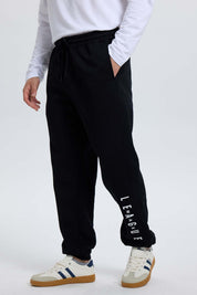 Pantalón Buzo Hombre Baggy Negro Negro / XXL
