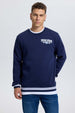 Polerón Hombre Print College Azul Azul / XXL