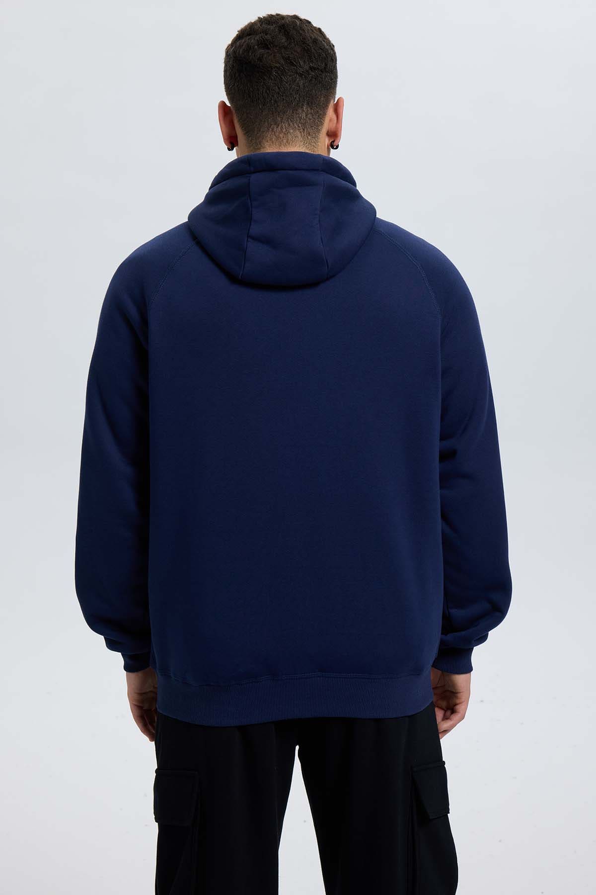 Polerón Hombre Corderito Azul Azul / XXL