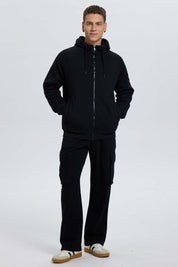 Polerón Hombre Corderito Negro Negro / XXL