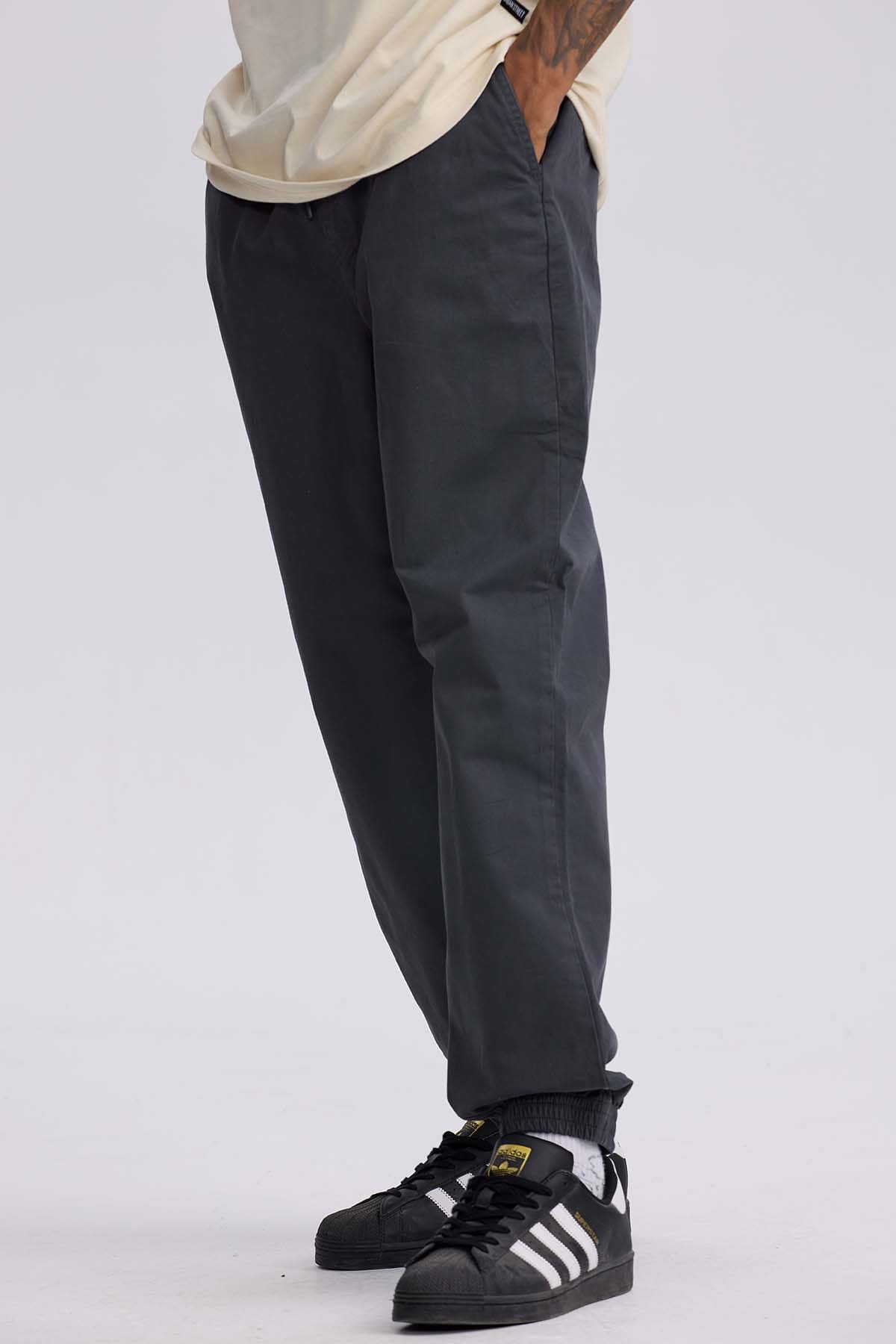 Pantalón Hombre Jogger Twill Marengo Gris / XXL