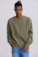 Polerón Hombre Liso Verde Militar Verde / XXL