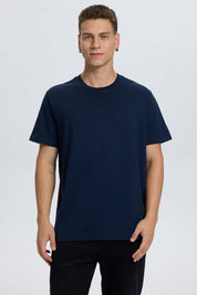 Polera Hombre Long Fit Básica Azul Azul / XXL