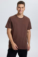 Polera Hombre Long Fit Básica Chocolate Café / XXL