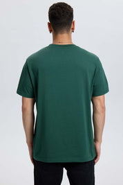 Polera Hombre Long Fit Básica Verde Verde / XXL