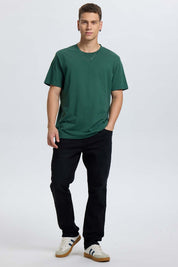 Polera Hombre Long Fit Básica Verde Verde / XXL