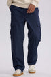 Pantalón Hombre Cargo Calce Recto Azul Oscuro Azul / XXL