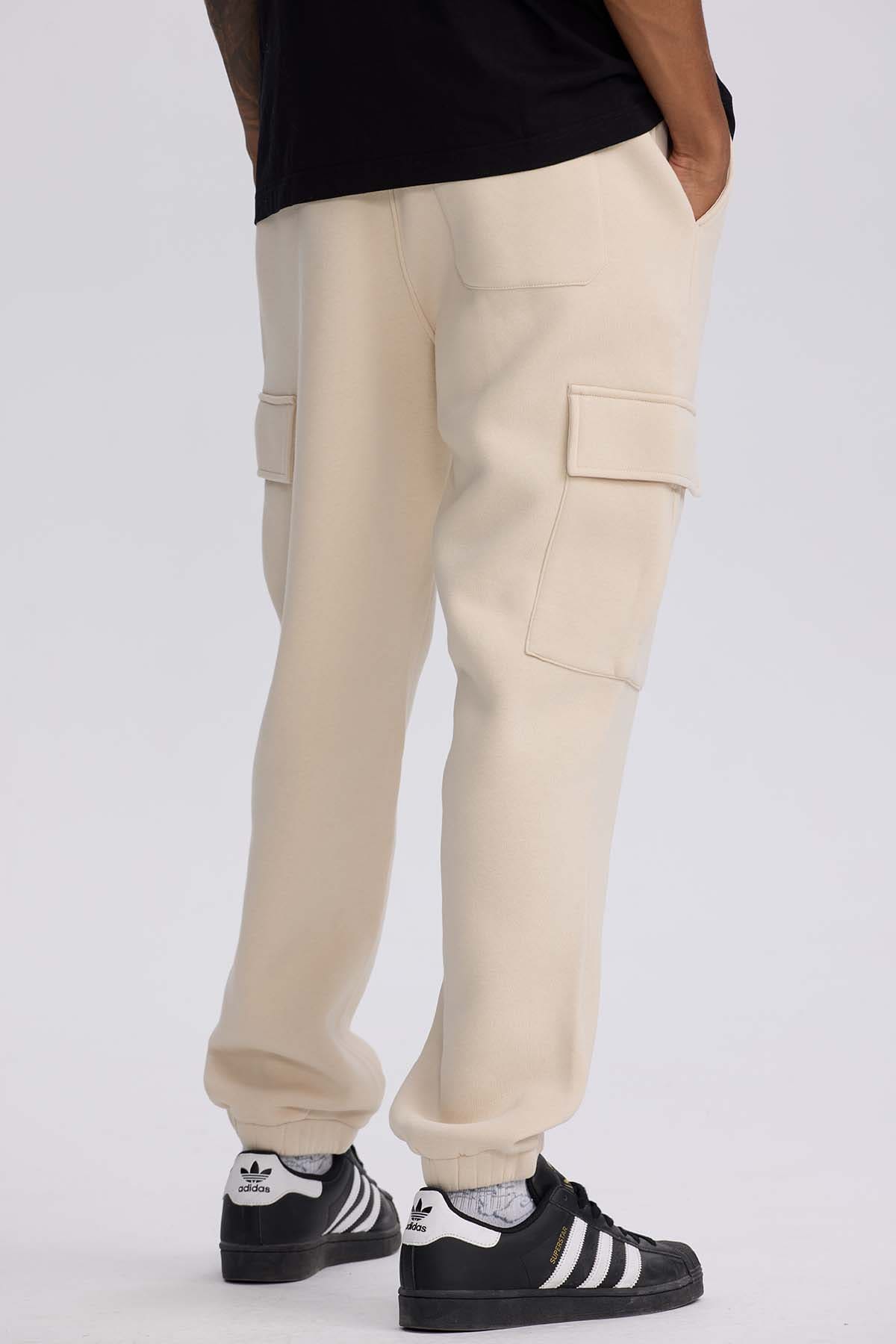 Pantalón Buzo Hombre Cargo Beige Beige / XXL