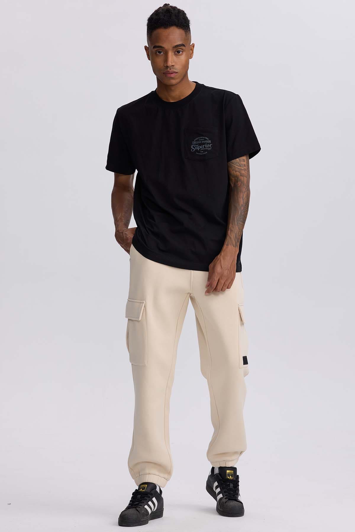 Pantalón Buzo Hombre Cargo Beige Beige / XXL