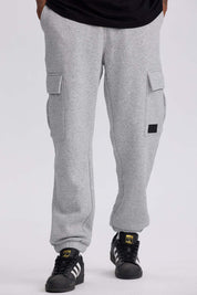 Pantalón Buzo Hombre Cargo Gris Melange Gris / XXL