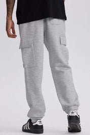 Pantalón Buzo Hombre Cargo Gris Melange Gris / XXL