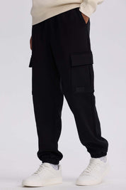 Pantalón Buzo Hombre Cargo Negro Negro / XXL