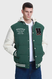 Parka Hombre Varsity Verde