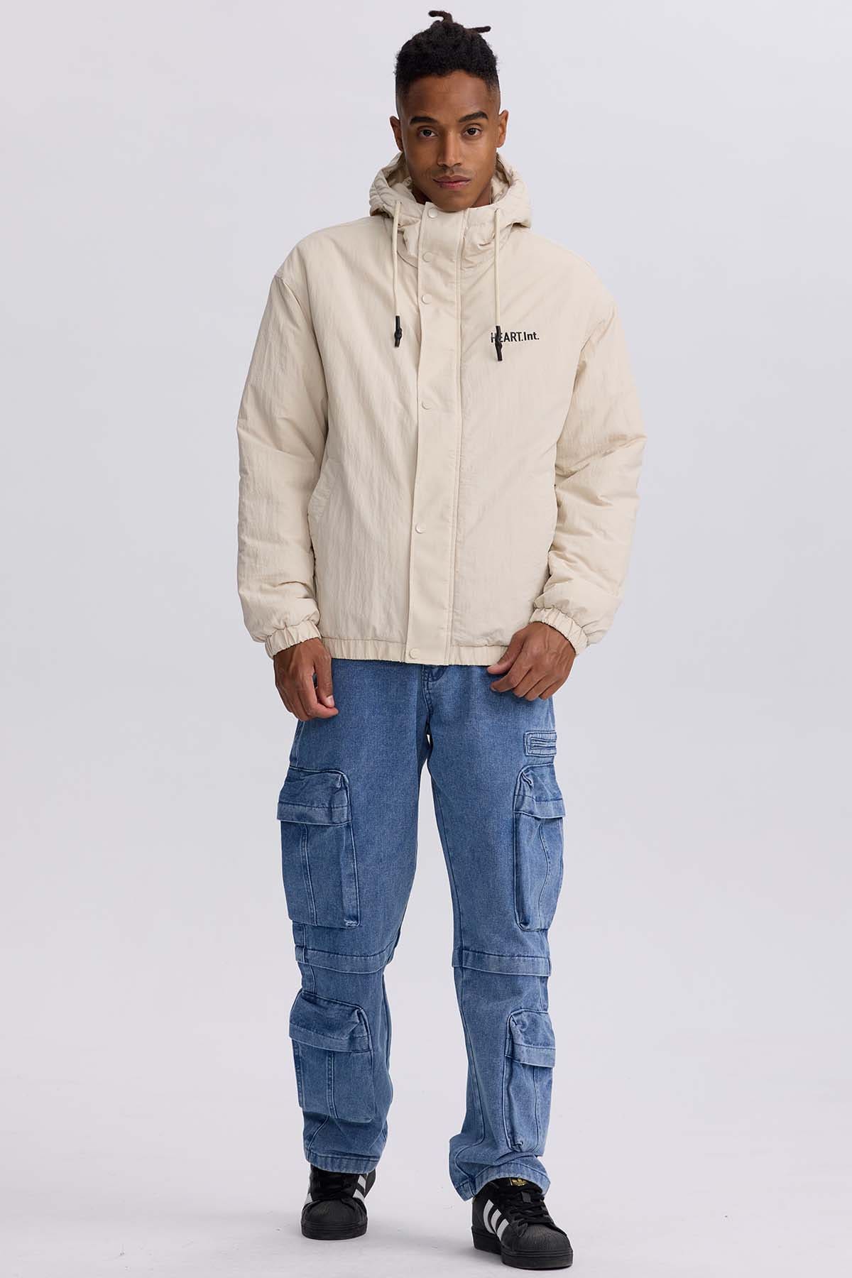 Chaqueta Hombre Cortaviento Beige Claro Beige / XXL