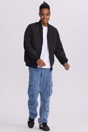 Chaqueta Hombre Bomber Negro Negro / XXL
