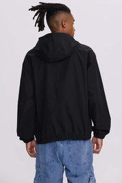 Chaqueta Hombre Cortaviento Negro Negro / XXL