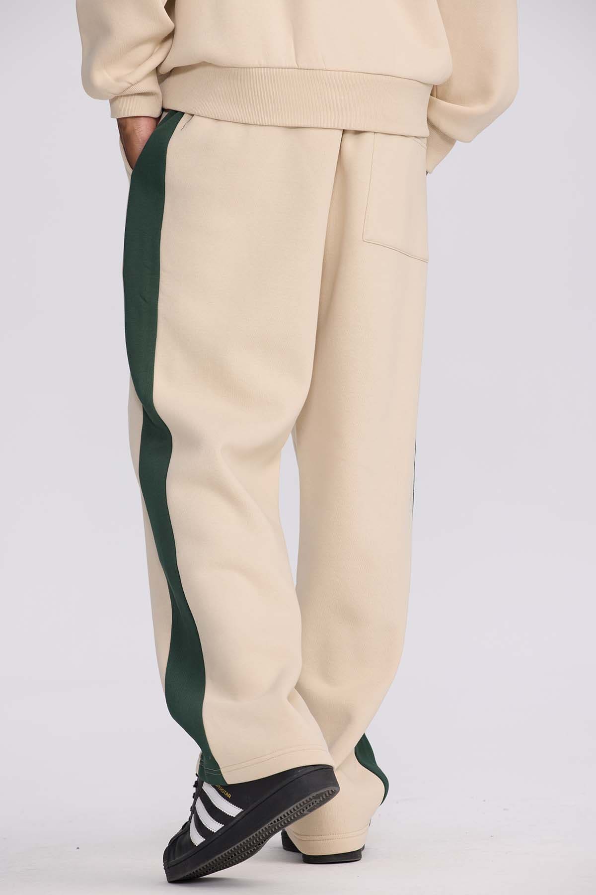 Pantalón Buzo Hombre Calce Recto Beige Beige / XXL