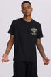 Polera Hombre Doble Print Negro Negro / XXL