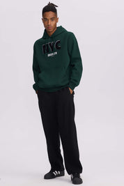 Polerón Hombre Hoodie Print Verde Oscuro Verde / XXL