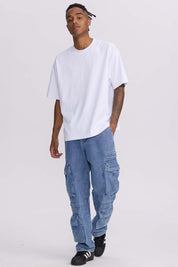 Polera Hombre Loose Fit Blanco Blanco / XXL