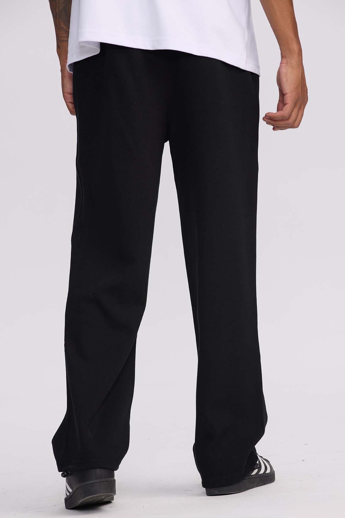 Pantalón Buzo Hombre Loose Fit Negro Negro / XXL