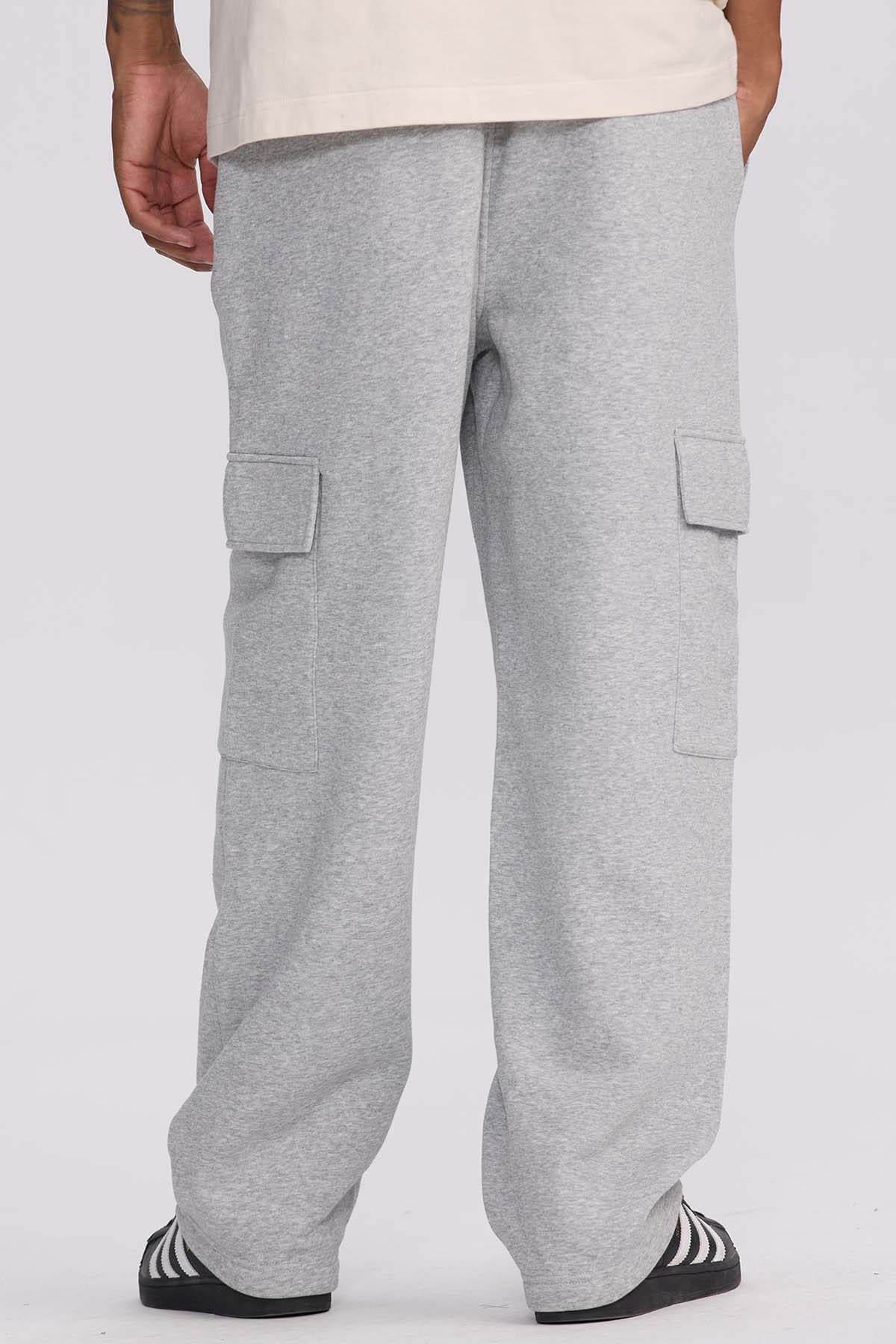 Pantalón Buzo Hombre Cargo Gris Melange Gris / XXL
