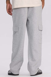 Pantalón Buzo Hombre Cargo Gris Melange Gris / XXL