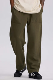 Pantalón Hombre Loosefit Verde Militar Verde / XXL
