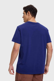 Polera Hombre Print Regular Fit Azul