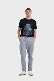Pantalón Hombre Jogger Básico Gris