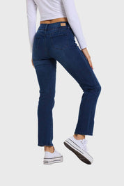 Jeans Mujer Flo Recto Azul