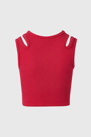 Polera Niña Abertura Hombro Fucsia