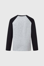 Polera Niño Parches Gris