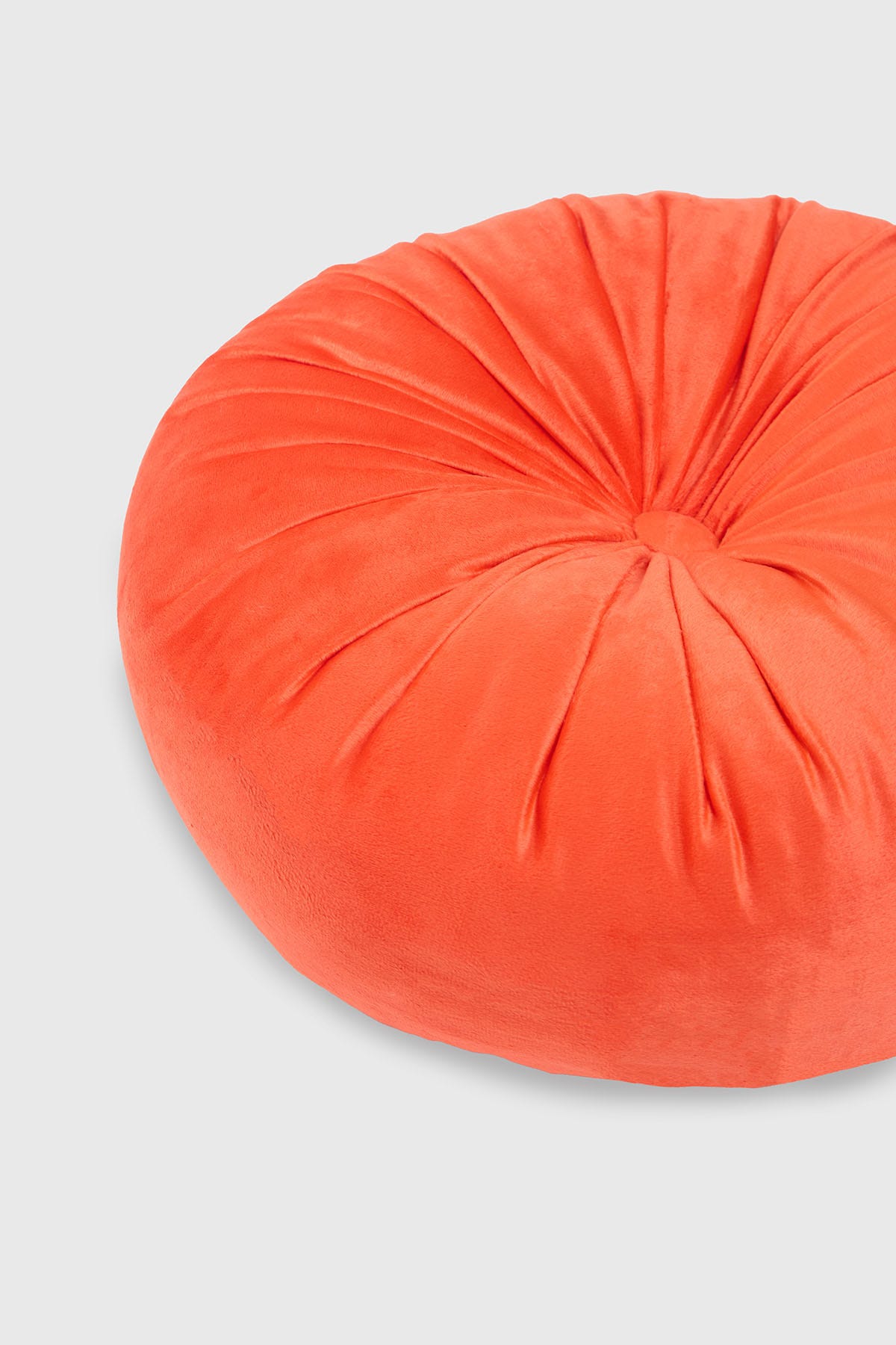 COJÍN UNISEX VELVET REDONDO ROJO