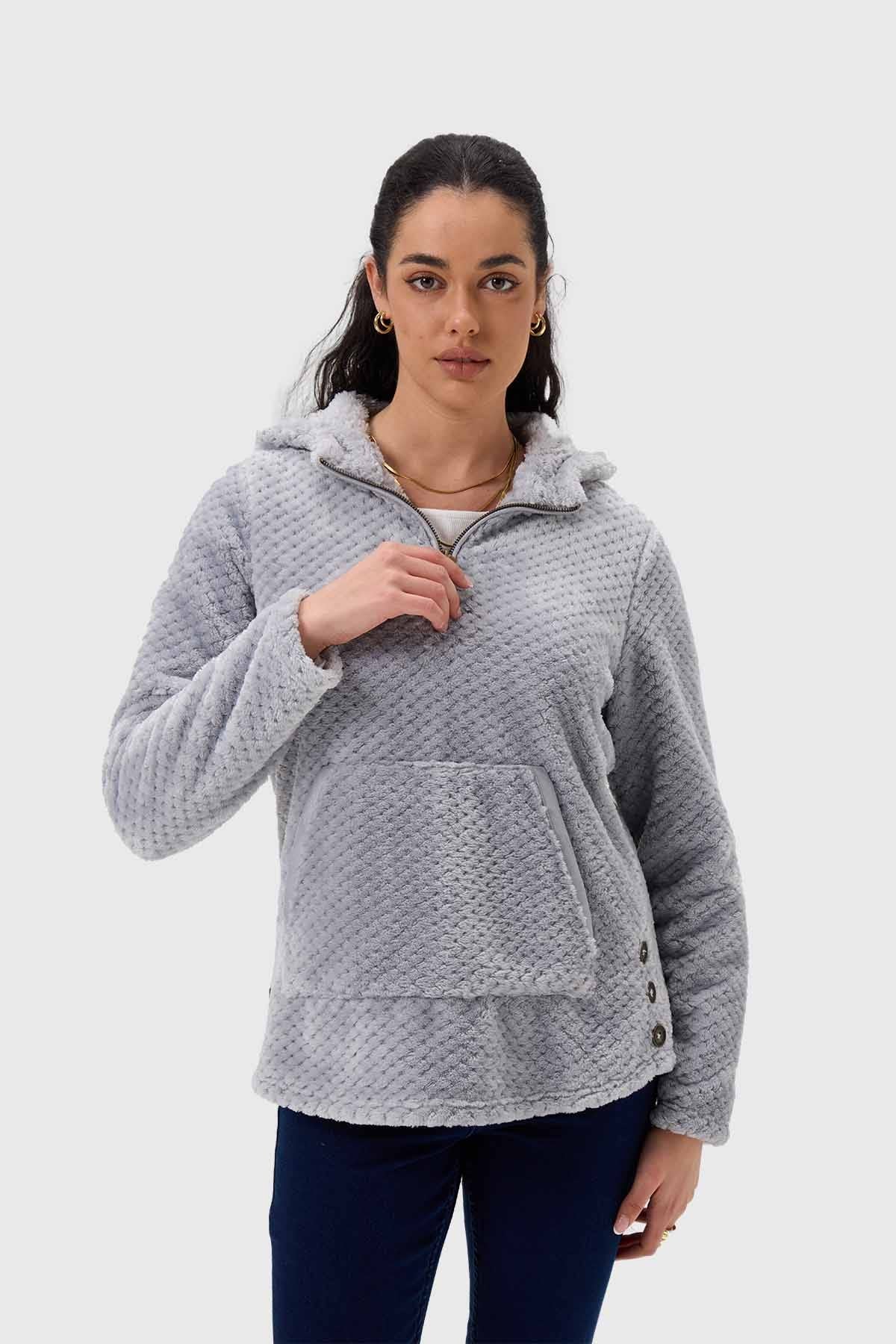 Polar Mujer Básico Gris Perla